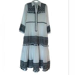 Elegant Black and White Women's Dress